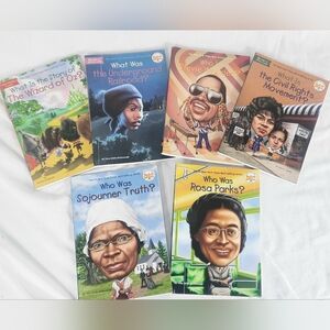 WhoHQ Lot Of 6 Books Black African American History Mix with Wizard Of OZ
